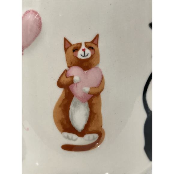 CATS 3D Pet Love Hearts Ceramic 20.6 Oz Cat Coffee Tea Mug Valentine's Day Gift - Picture 9 of 15